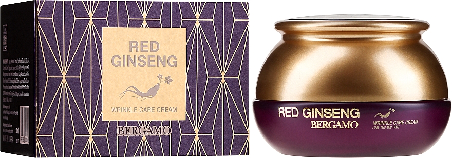 Крем від зморщок для обличчя - Bergamo Red Ginseng Wrinkle Care Cream — фото N2