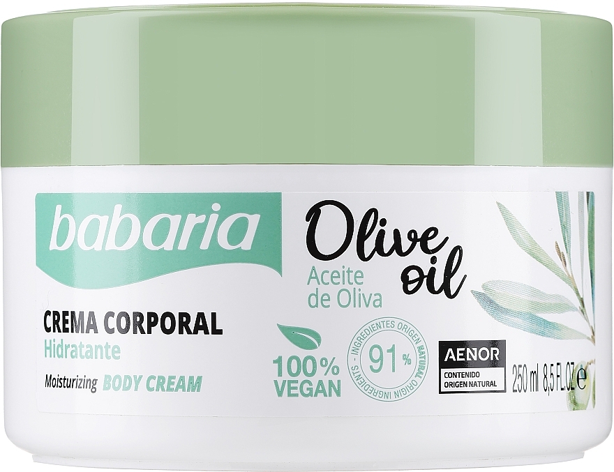 Крем для тіла 100% оливкова олія - Babaria Olive Oil Nourishing Body Cream