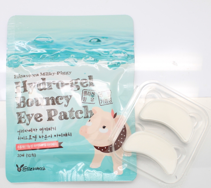 Гидрогелевые патчи для области под глазами - Elizavecca Face Care Milky Piggy Hydro-gel Bouncy Eye Patch — фото N2