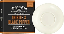 Мыло для бритья - Scottish Fine Soaps Thistle & Black Pepper Shave Soap Refill — фото N1