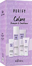 Духи, Парфюмерия, косметика Набор - Kaaral Purify Colore (shm/300m + shm/100ml + cond/250ml + cond/75ml)