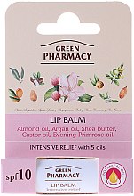 Парфумерія, косметика Бальзам для губ, з 5 оліями - Green Pharmacy Lip Balm With 5 Oils SPF 10