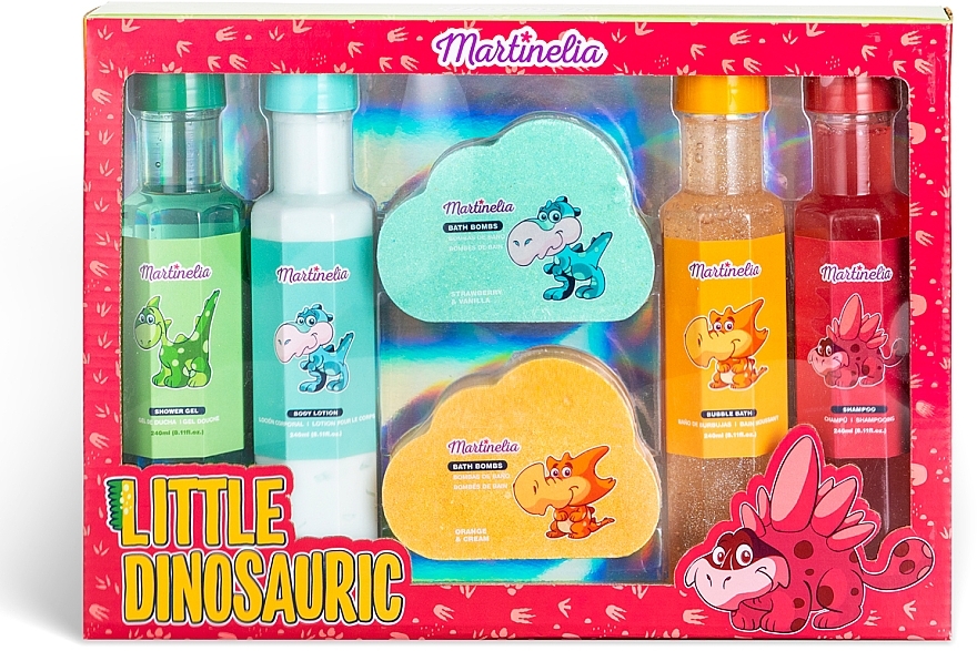 Набір, 5 продуктів - Martinelia Little Dinosauric Complete Bath Set — фото N1