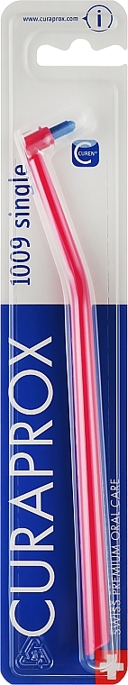Монопучковая зубная щетка "Single CS 1009", розово-синяя - Curaprox — фото N1