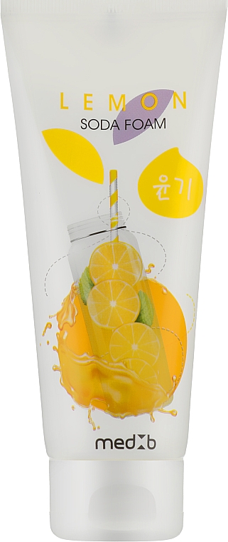 Пенка с содой для умывания лица с экстрактом лимона - MED B Lemon Soda Foam