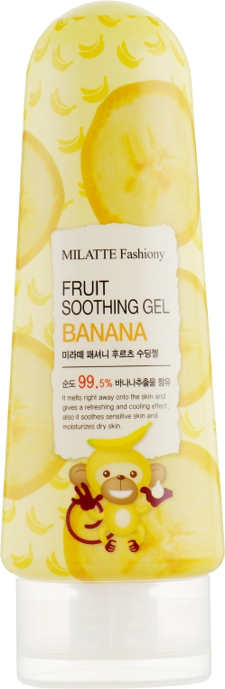 Гель универсальный с экстрактом банана - Milatte Fashiony Fruit Soothing Gel Banana — фото N1