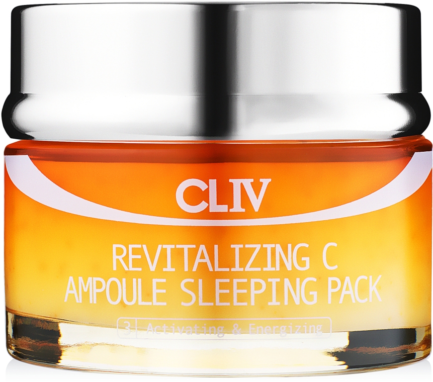 Нічна вітамінізувальна маска з вітаміном С для сяйва шкіри обличчя - Revitalizing C Ampoule Sleeping Pack — фото N2