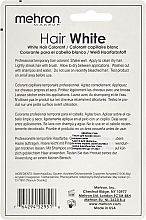Фарба для волосся - Mehron Makeup Hair White With Brush — фото N2
