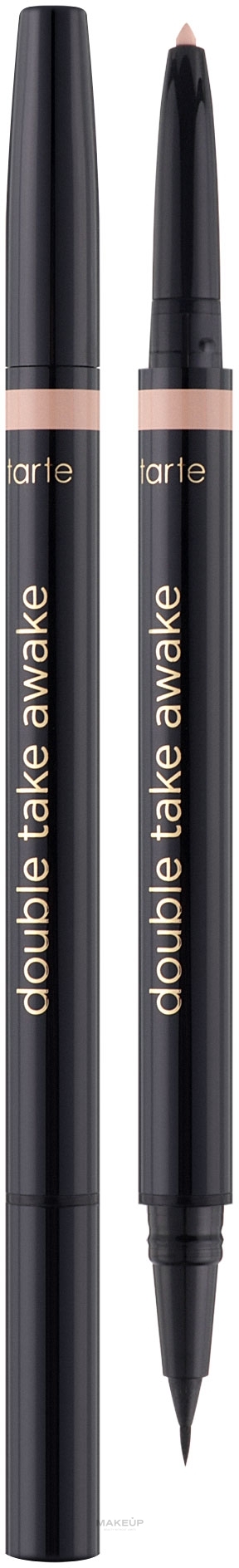УЦІНКА Двостороння підводка - Tarte Cosmetics Double Take Awake Micro Liquid Liner & Brightener * — фото 0.5ml