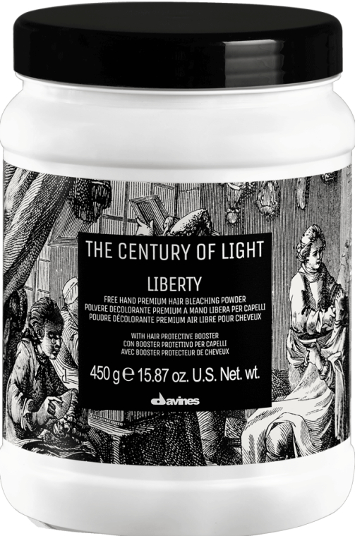 Обесцвечивающая пудра для техник свободной руки - Davines The Century of Light Liberty Free Hand Premium Hair Bleaching Powder — фото N1