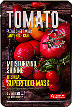 Парфумерія, косметика Маска для обличчя з екстрактом томату - Dermal It's Real Superfood Mask Tomato