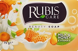 Парфумерія, косметика Мило "Молоко й мед" у паперовій упаковці - Rubis Care Milk & Honey Beauty Soap