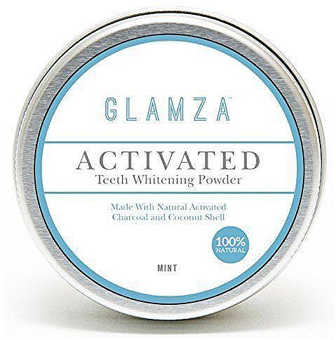 Порошок для отбеливания зубов с древесным углем со вкусом мяты - Glamza Activated Teeth Whitening Powder — фото N1