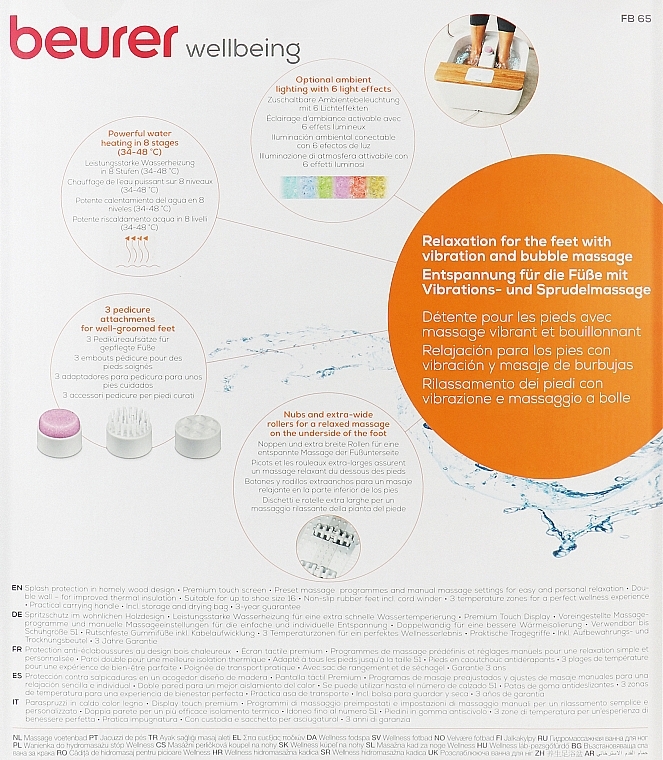 Гідромасажна ванна для ніг FB 65 - Beurer — фото N2