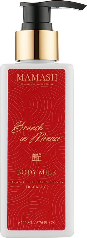 Легкий крем-молочко для тела с экзотическими маслами - Mamash Brunch In Monaco Body Milk — фото N1