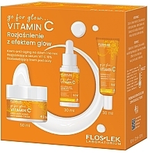 Парфумерія, косметика Набір - Floslek Vitamin C Go For Glow Anti-Aging (f/cr/50ml + eye/cr/30ml + f/ser/30ml)