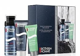 Духи, Парфюмерия, косметика Набор - Biotherm Aquapower Starter Kit Men (f/cr/gel/20ml + sh/foam/50ml + cl/gel/40ml)