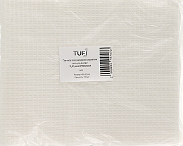 Парфумерія, косметика Паперові серветки для манікюру, ламіновані, вологостійкі, 40х32 см, 50 шт., білі - Tufi Profi Premium