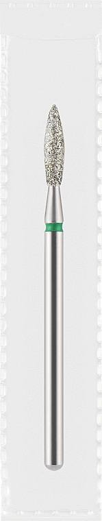 Фреза алмазна зелена «Полум'я», діаметр 2,3 мм, довжина 8 мм - Divia DF002-23-G — фото N1