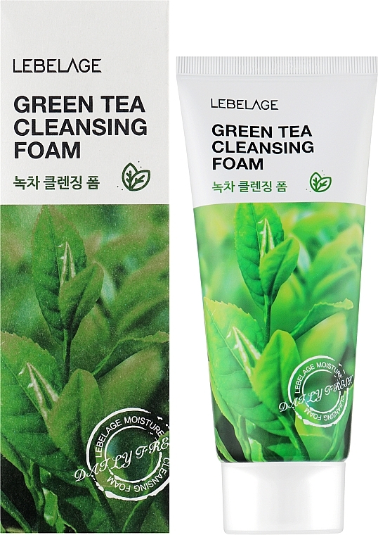 Очищувальна пінка для обличчя із зеленим чаєм - Lebelage Green Tea Cleansing Foam — фото N2