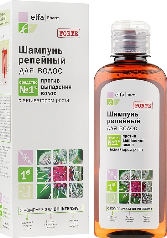 УЦІНКА Шампунь реп'яховий проти випадіння волосся - Elfa Pharm * — фото N2