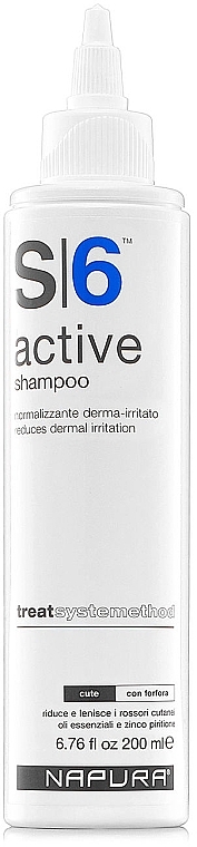 Шампунь проти лупи для подразненої шкіри голови - Napura S6 Active Shampoo — фото N1