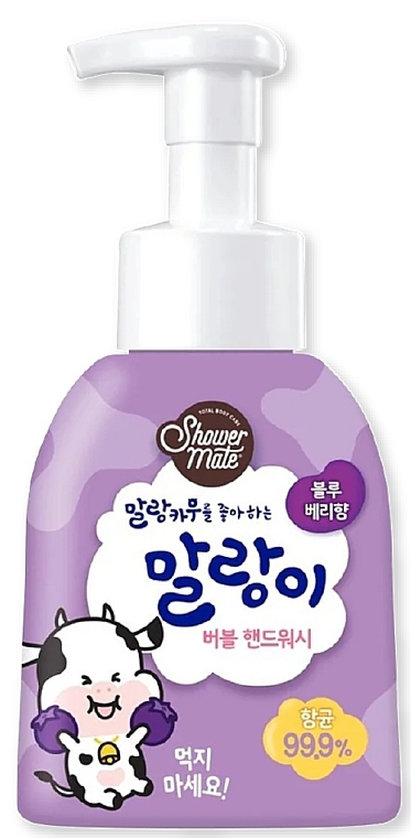 Гель для мытья рук с ароматом черники - Kerasys Shower Mate Bubble Hand Wash Blueberry  — фото N1