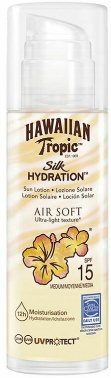 Сонцезахисний лосьйон для тіла - Hawaiian Tropic Silk Air Soft Sun Lotion SPF 15 — фото N1