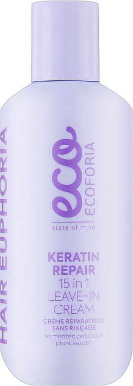 Крем для волос - Ecoforia Hair Euphoria Keratin Repair 15 in 1 — фото N1