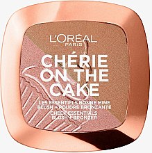 Бронзер-румяна для лица - L'Oreal Paris Cherie on the Cake Cherry Fever — фото N1