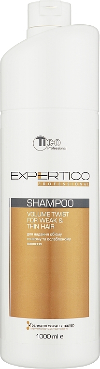 Шампунь для объема - Tico Professional Expertico Volume Twist For Weak & Think Hair Shampoo