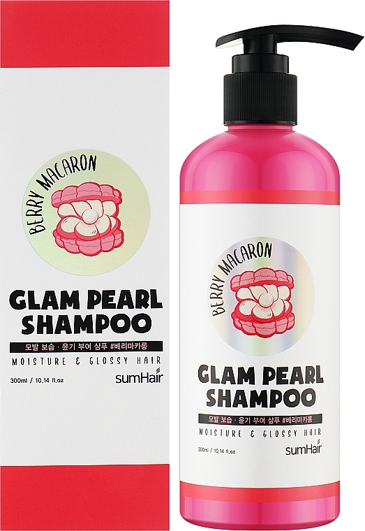 Шампунь "Увлажнение и блеск" - Sumhair Glam Pearl Shampoo Berry Macaron — фото N2