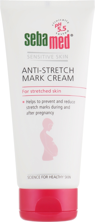 Крем для тела для предупреждения и уменьшения растяжек - Sebamed Sensitive Skin Anti-Stretch Mark Cream — фото N2