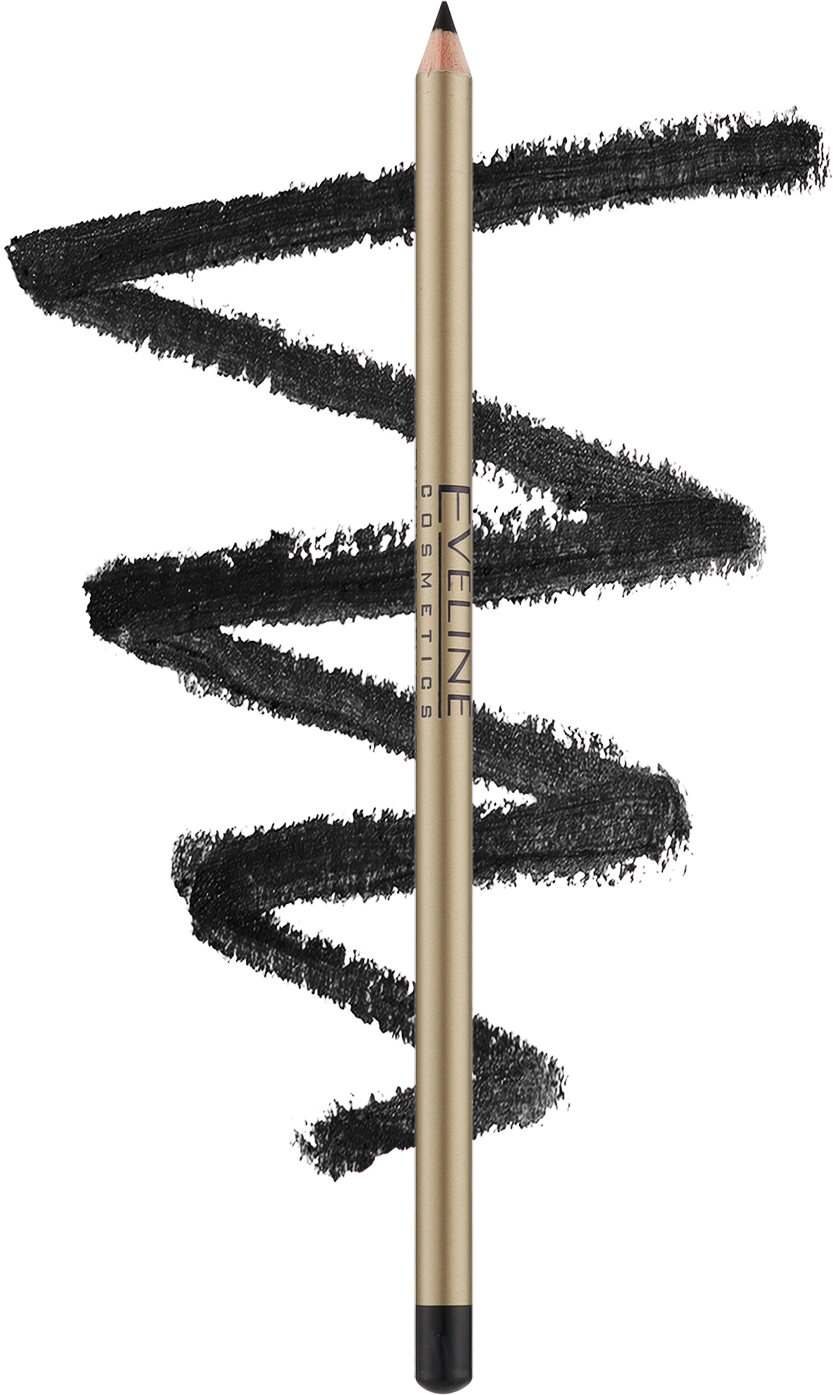 Контурный карандаш для глаз с точилкой - Eveline Cosmetics Eyeliner Pencil  — фото Black