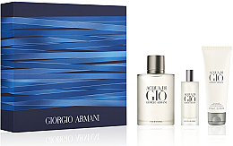 Духи, Парфюмерия, косметика Giorgio Armani Acqua Di Gio Pour Homme - Набор (edt 100ml + edt 15ml + sh/gel 75ml)