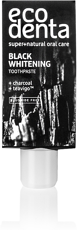 Зубна паста "Відбілююча з чорним вугіллям" - Ecodenta (міні) — фото N1