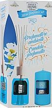 Духи, Парфюмерия, косметика Набор - Sweet Home Collection Talc Home Fragrance Set (diffuser/100ml + candle/135g)