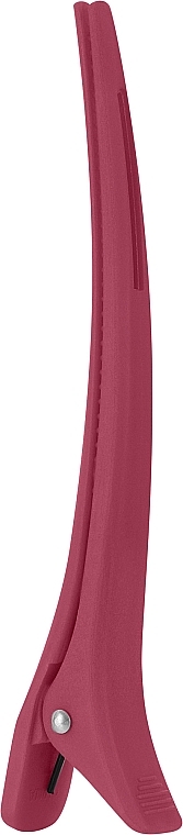 Затискач для волосся 11.5 см, карбоновий, рожевий - Vero Professional — фото N1