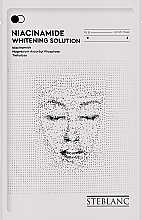 Тканевая маска-эссенция для лица с ниацинамидом "Омолаживающая" - Steblanc Niacinamide Whitening Solution — фото N1