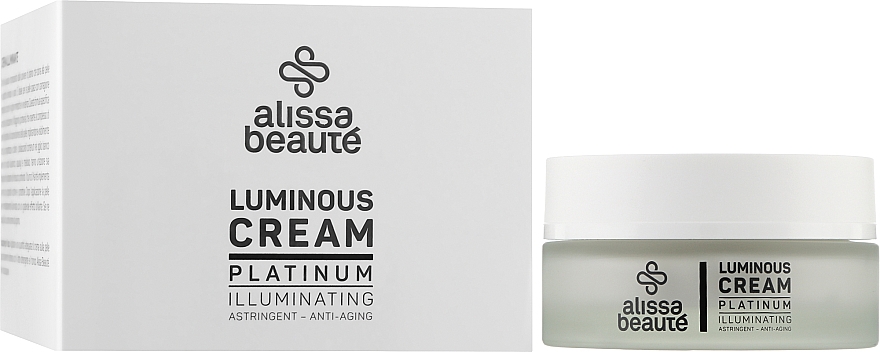Антивіковий крем для обличчя з платиною та комплексом церамідів - Alissa Beaute Illuminating Luminous Cream Platinum — фото N2