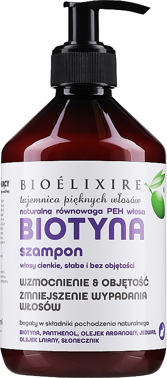 Шампунь для волосся з біотином - Bioelixire Biotyna Shampoo