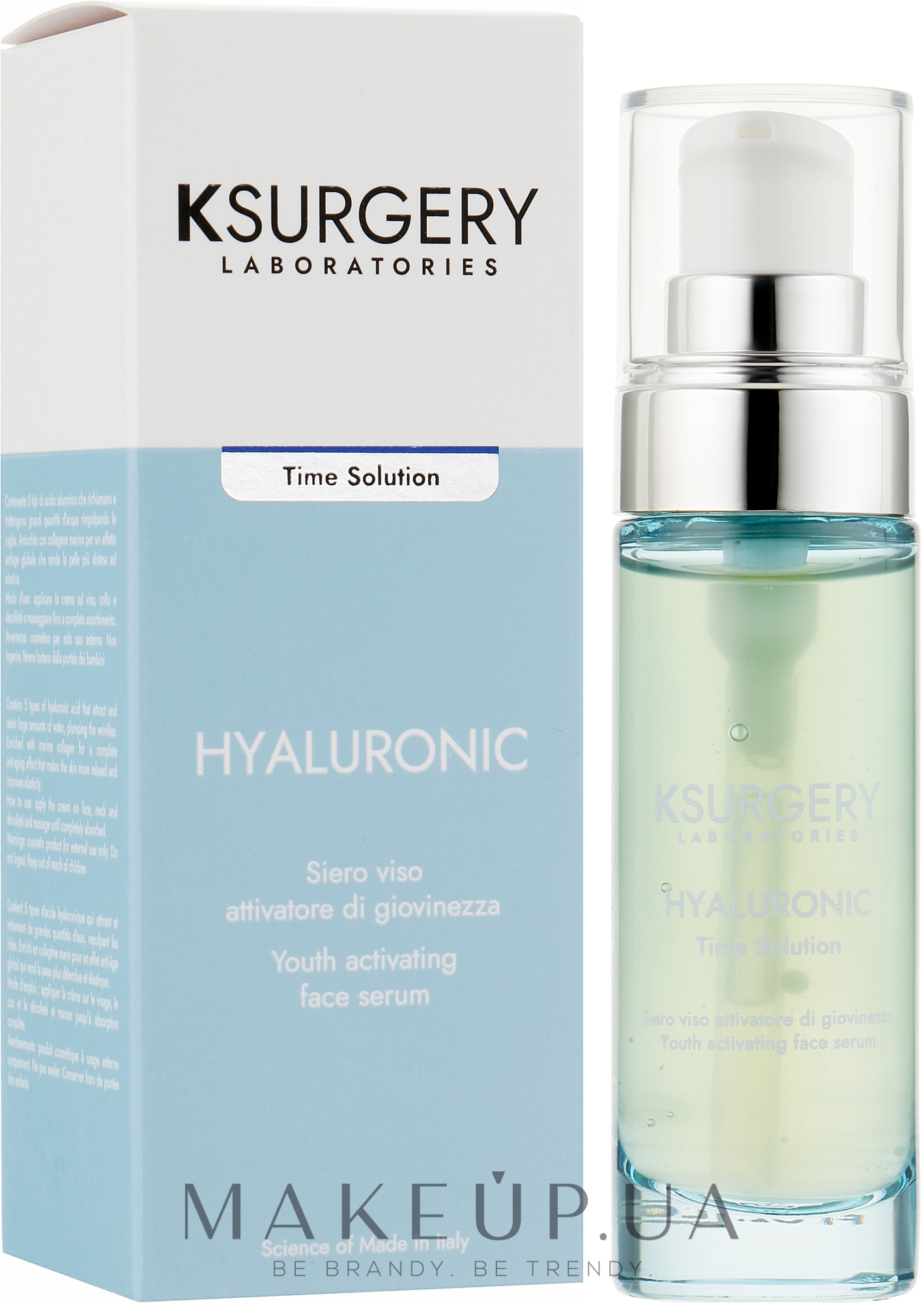 Сироватка для обличчя "Активація молодості" - K-Surgery Hyaluronic Time Solution Face Serum — фото 30ml