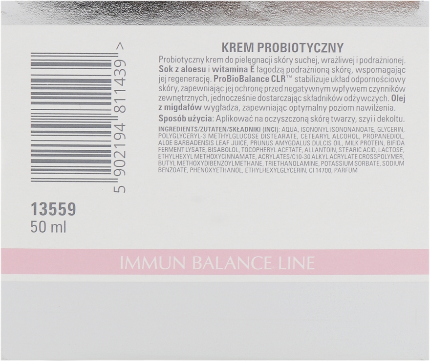 Легкий крем с пробиотиками - Clarena Immun Balance Line Probio Balance Cream — фото N3