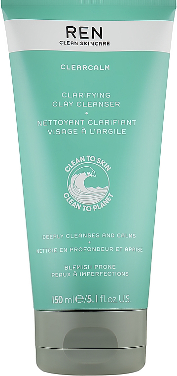 Очищающее средство для чувствительной кожи - Ren Clearcalm Clarifying Clay Cleanser — фото N1