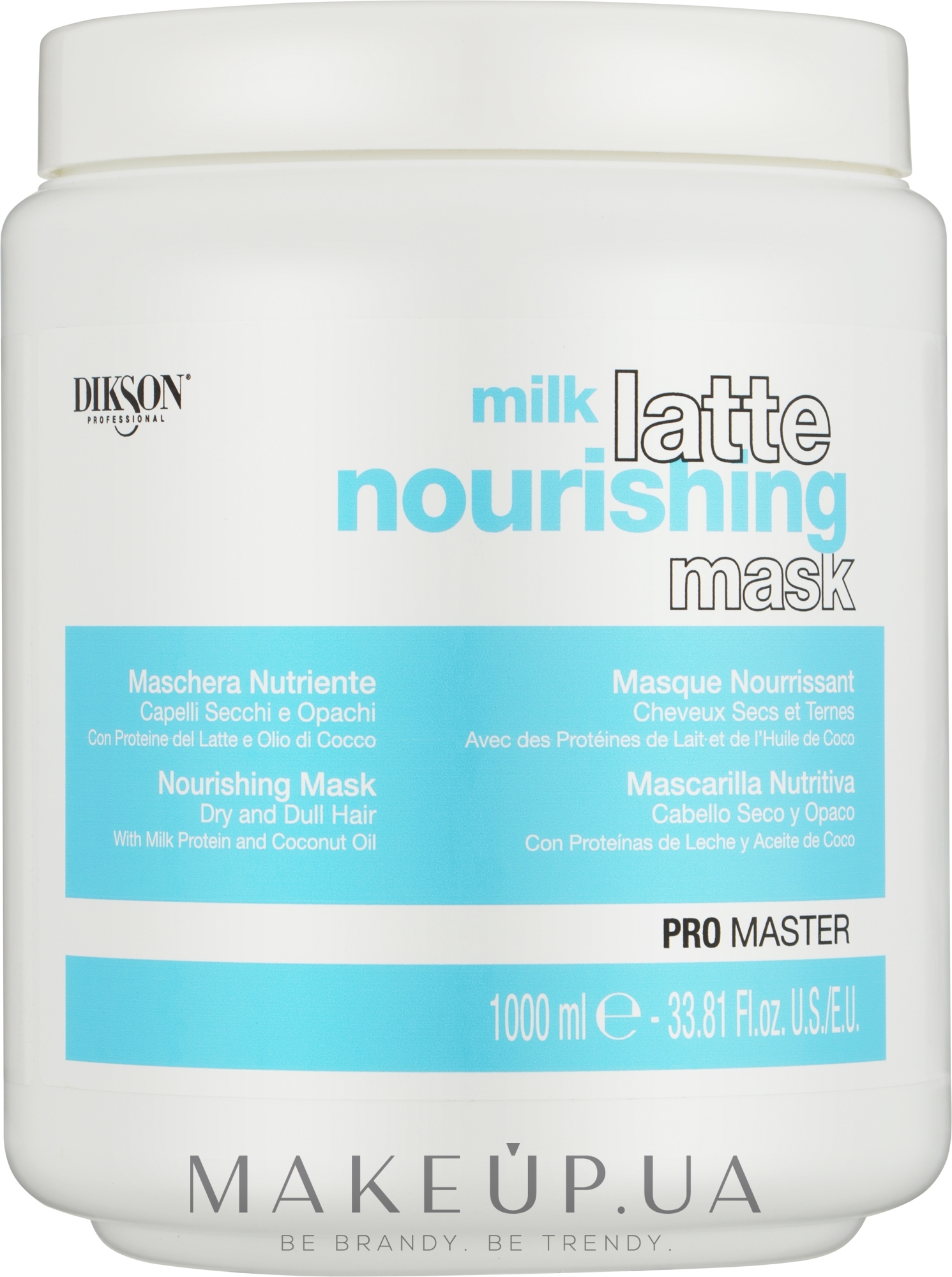 Маска для сухих и тусклых волос - Dikson Milk Nourishing Promaster Mask — фото 1000ml