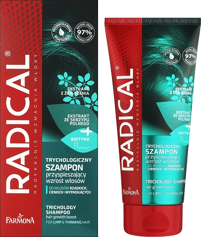 Трихологічний шампунь для росту волосся - Farmona Radical Trichology Shampoo — фото N2