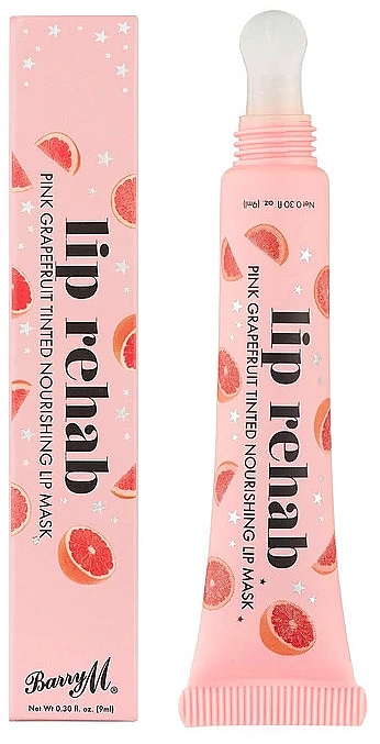 Питательная маска для губ "Грейпфрут" - Barry M Lip Rehab Pink Grapefruit Nourishing Lip Mask — фото N1