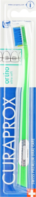 Зубна щітка, зелено-блакитна - Curaprox CS 5460 Ultra Soft Ortho — фото N1