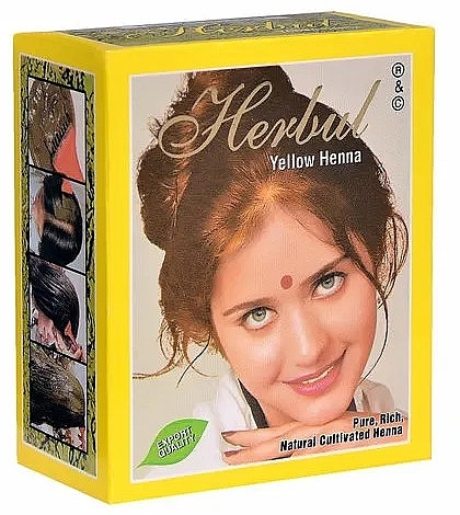 Хна для волос, желтая - Herbul Yellow Henna — фото N1