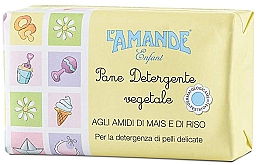 Духи, Парфюмерия, косметика Детское мыло - L'Amande Enfant Pan Detergente Vegetale